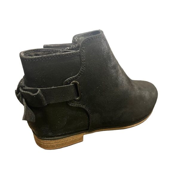 Cat & Jack Black‎ Suede Ankle Boots Child Size 2 NWOT - Picture 4 of 7